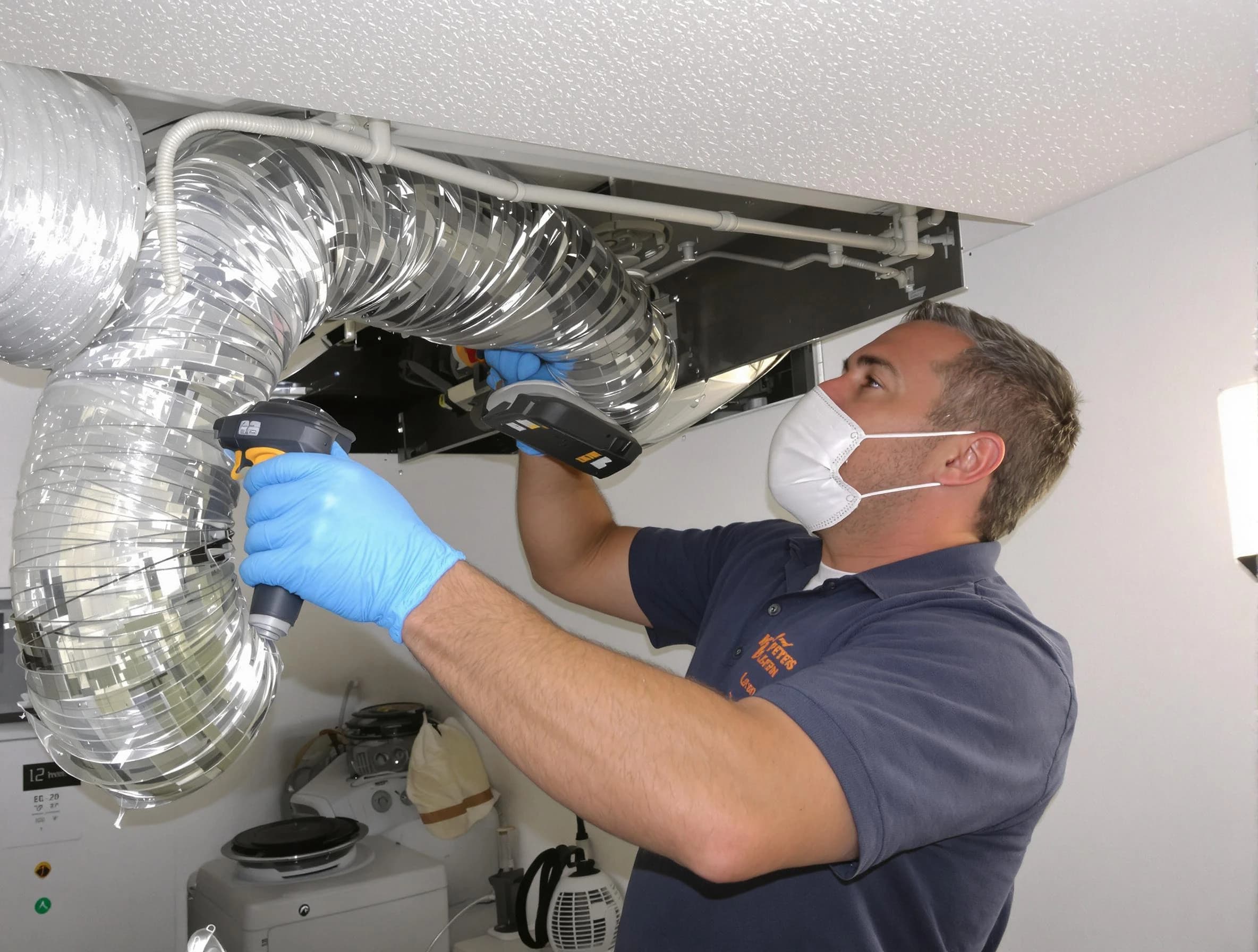 Douglasville Dryer Vent Cleaning professional performing thorough residential dryer vent cleaning in Douglasville