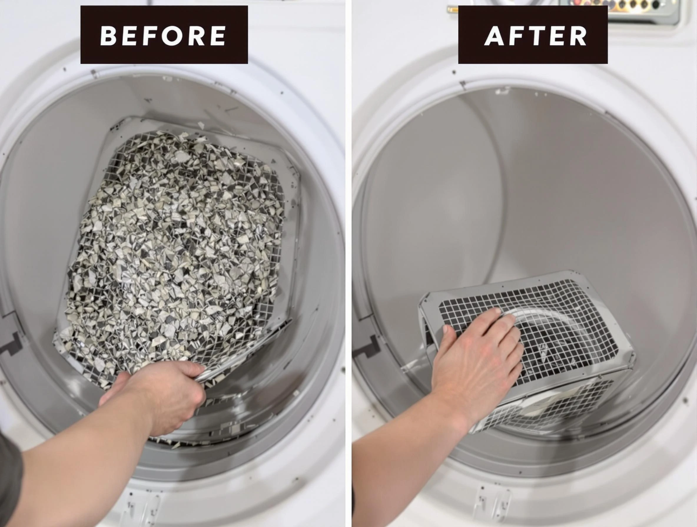 Professional lint trap cleaning by Douglasville Dryer Vent Cleaning in Douglasville