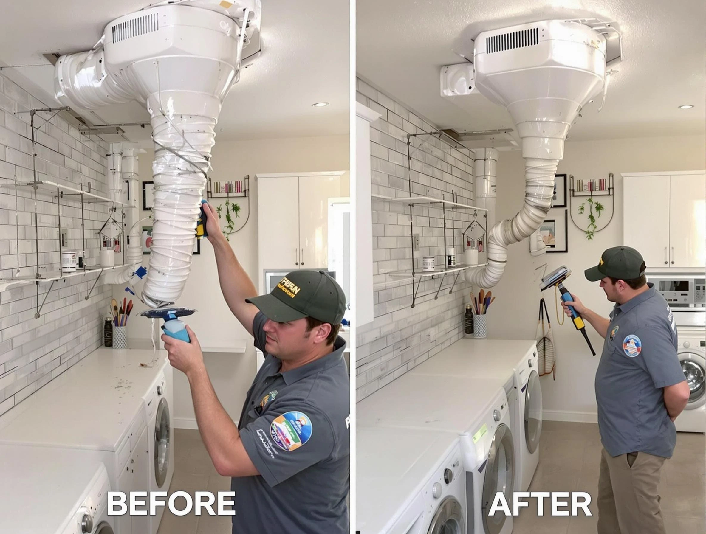 Professional dryer exhaust vent cleaning by Douglasville Dryer Vent Cleaning in Douglasville