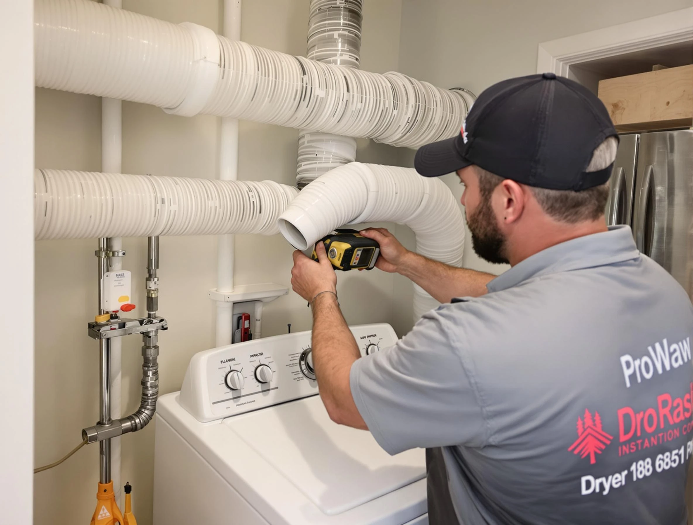 Professional dryer vent hose installation by Douglasville Dryer Vent Cleaning in Douglasville