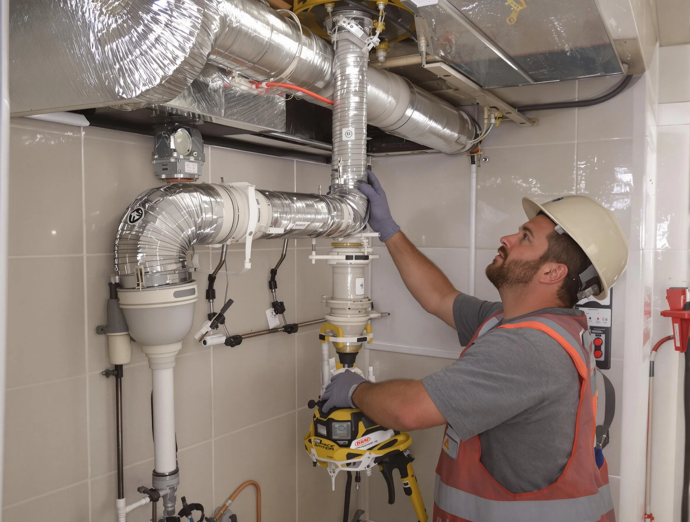 Douglasville Dryer Vent Cleaning expert performing professional dryer vent repair and installation in Douglasville